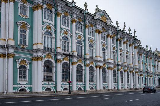 Winter Palace early on a summer morning