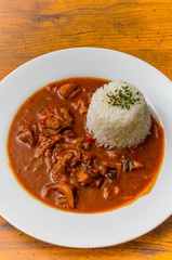 ハッシュドビーフ　Hashed beef with Rice British cuisine