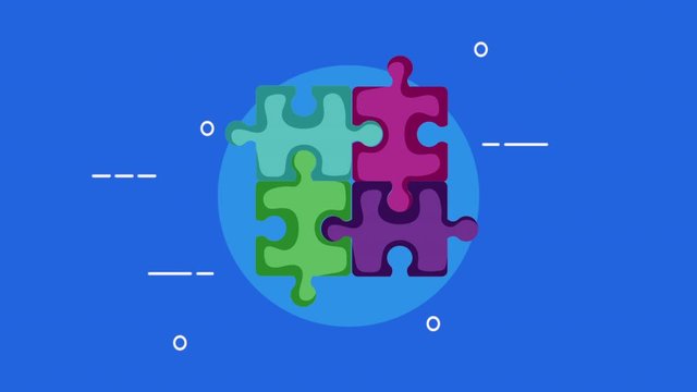 puzzle game pieces solution animation