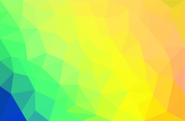 Fototapeta na wymiar Geometric bleu yellow background with triangular polygons. Abstract design. Vector illustration