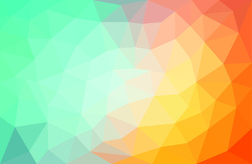 Geometric bleu yellow background with triangular polygons. Abstract design. Vector illustration