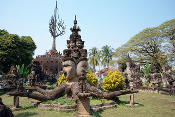 Obraz premium Vientiane Laos: Buddha Park (Xieng Khuan) Sculpture Park