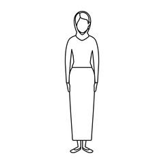 islamic woman with traditional burka