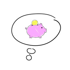 vector illustration of savings