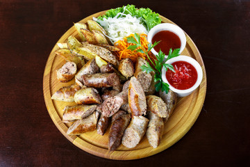fresh homemade sausage