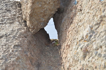 A hole made of Three rocks