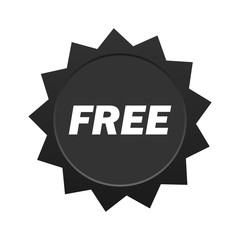 Free vector label. Badge sticker design. Promotion and advertising.