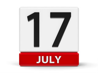 Cubes calendar 17th July
