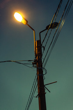 electric pole and wires