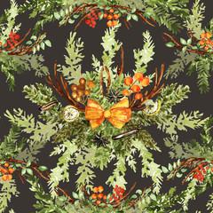 Watercolor floral pattern