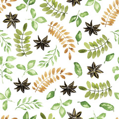 watercolor Christmas pattern