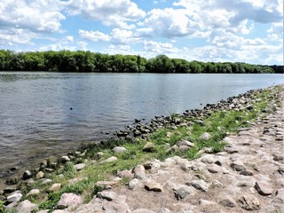 View of river in the park, Moscow