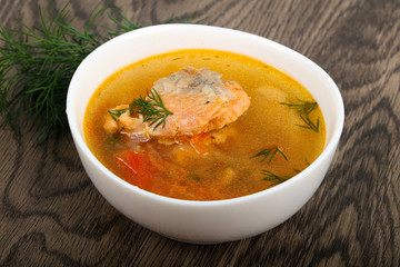 Salmon soup