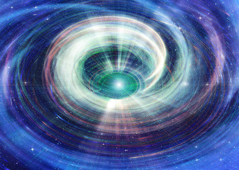 Abstract background in blue tones.