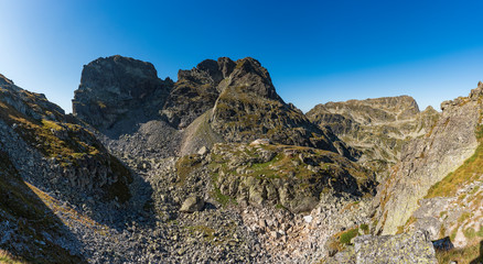 Peak Orlovetz and Zliq Zub in Rila mountain, Bulgaria