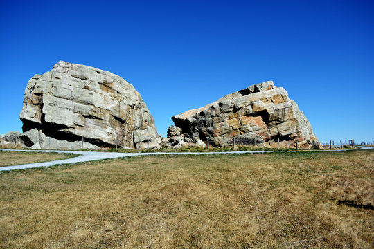 Glacial Erratic - rock formation carried on glaciers