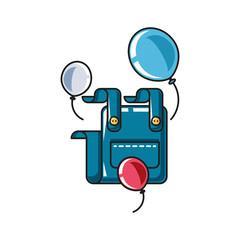 overall uniform clothing with balloons helium