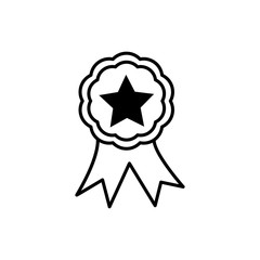 Fototapeta premium award icon trendy flat design, medal icon