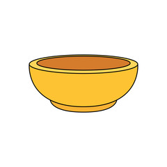 dish golden religious isolated icon