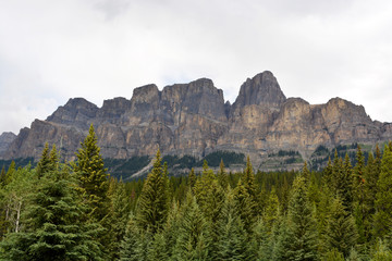 Castle Mountain in Rocky Mountains Park Area