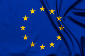 European Union flag as background