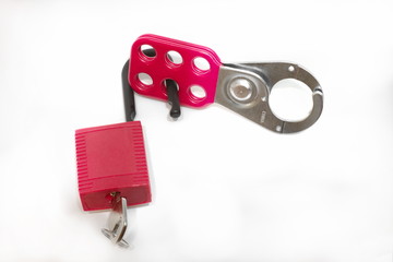 Hasp for preventing unintended switching on