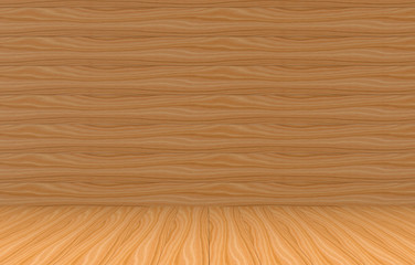 3d rendering. brown wood panels wall and floor background for any design texture.