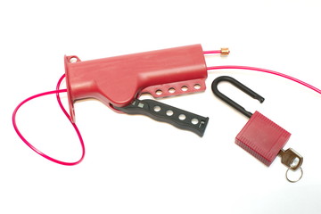 Hasp for preventing unintended switching on