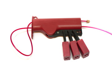 Hasp cord for preventing switching on