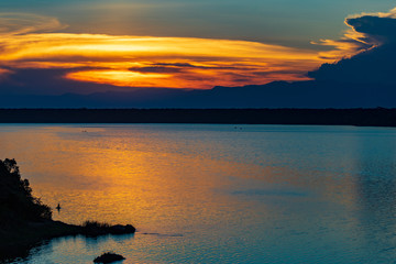 Sunset over the Kazinga Channel