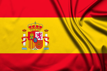 Obraz premium Spain flag as background
