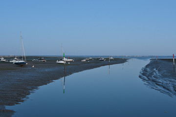 plage d'andernos a maree basse