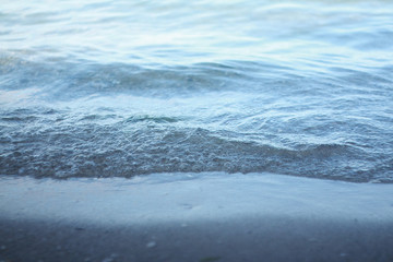 The surf on the coast of the Black Sea