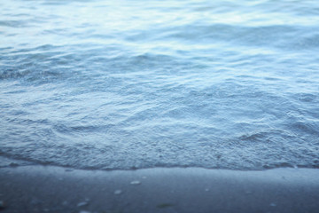 The surf on the coast of the Black Sea