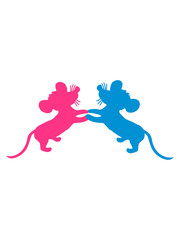 2 freunde paar pärchen liebe verliebt glücklich team maus mäuschen silhouette umriss schatten clipart klein süß niedlich design cool ratte