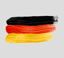 Germany flag vector.Germany flag paint.Germany flag brush