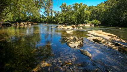 Fototapeta na wymiar North Carolina Creek with rocks