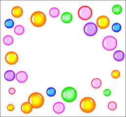 Color water drops