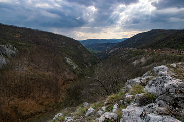 Fototapeta na wymiar The Gornjepolje Spring (Gornjepoljski Vir) is a huge karst spring in the Central Montenegro close to Nikšić Niksic