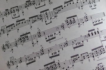 Obraz premium sheet music for pianos