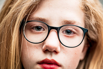 Girl with glases