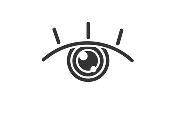 vision eye icon. flat eye icon