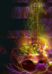 抽象的なギター