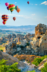 Beautiful rocks in Goreme national park, Cappadocia, Turkey