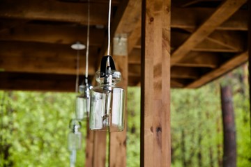  glass jars electricity street lights