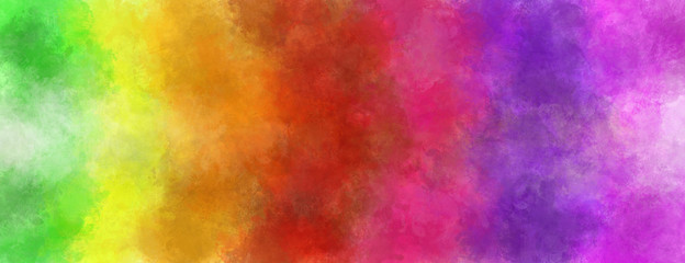 Fototapeta na wymiar Abstract rainbow colors textured watercolor background