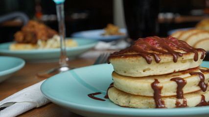 Chocolate pancakes
