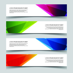 Fototapeta premium Vector Abstract banner web template