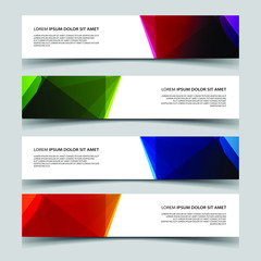 Fototapeta premium Vector Abstract banner web template