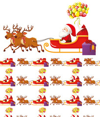 Seamless background design with christmas theme